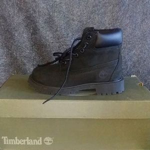 All Black Timberland Waterproof Boots